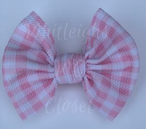 Light pink gingham